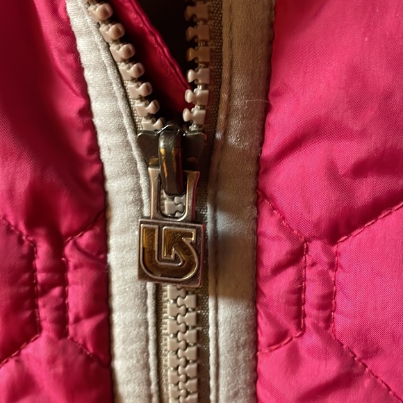 Burton women’s quilted pink/gray ski jacket - Picture 4 of 7
